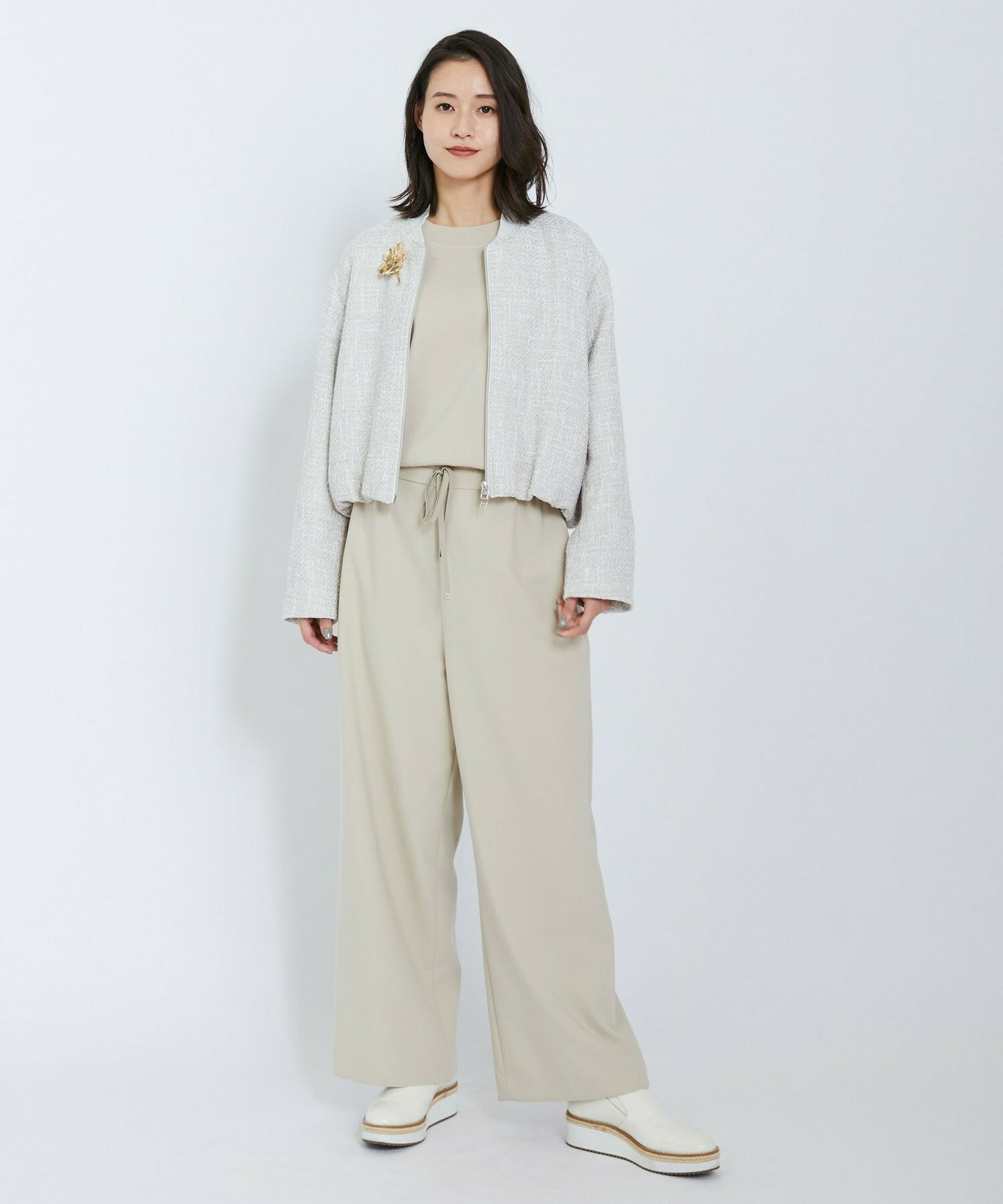 【L'EQUIPE】フラワーブローチ 詳細画像 シルバー 5