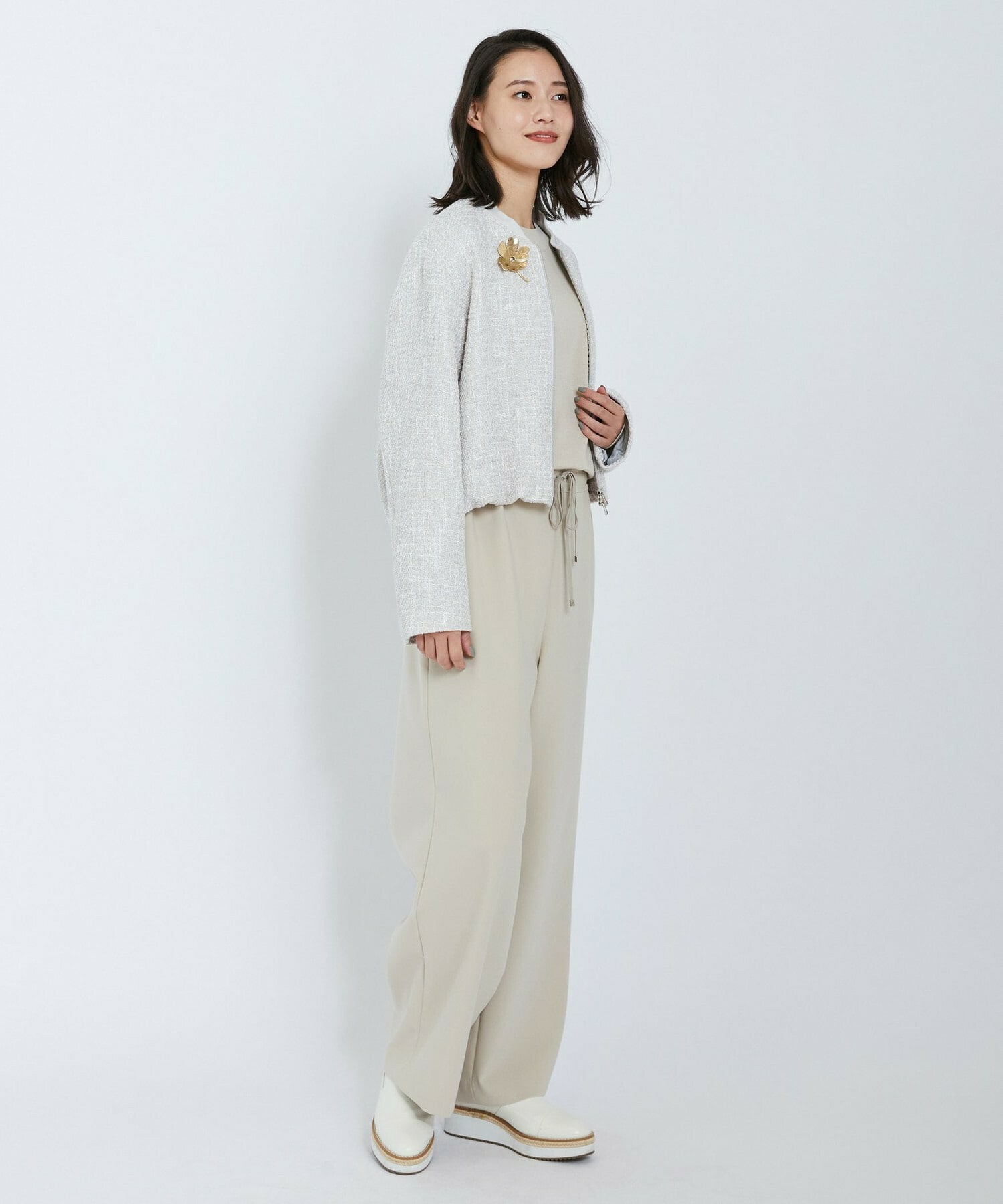 【L'EQUIPE】フラワーブローチ 詳細画像 シルバー 7