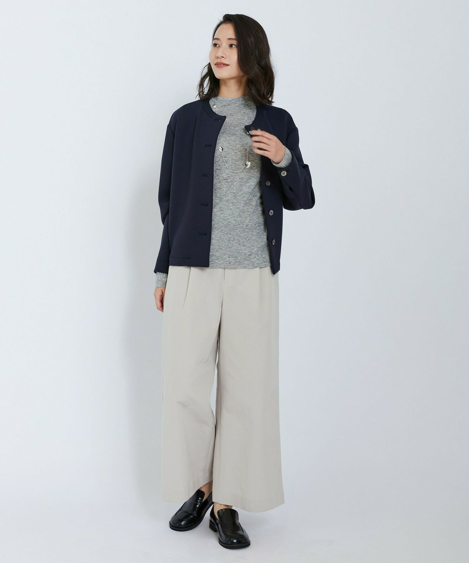 【L'EQUIPE】フラワーネックレス 詳細画像 シルバー 2