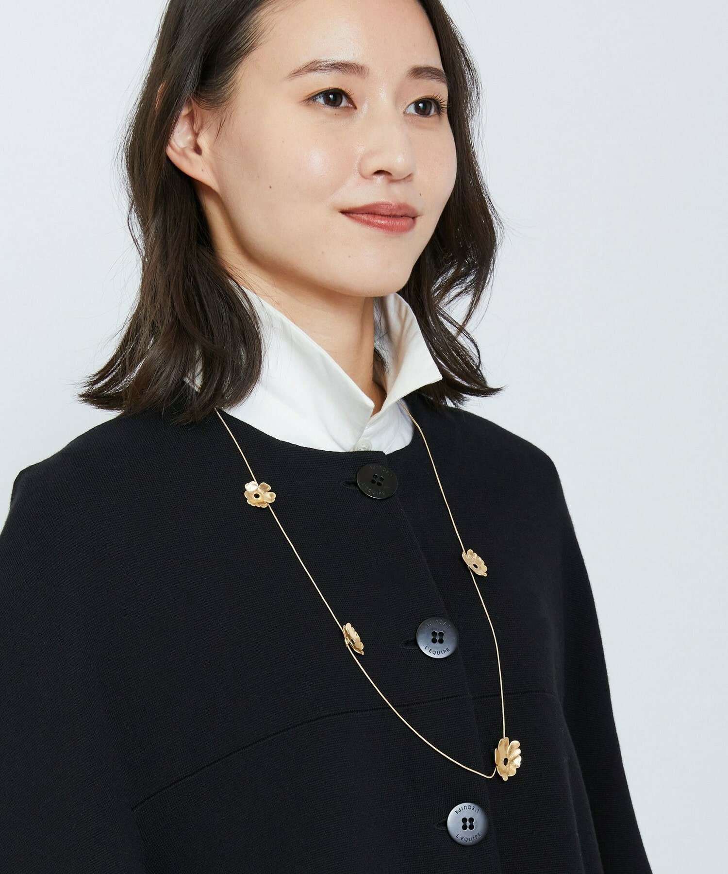 【L'EQUIPE】フラワーネックレス 詳細画像 シルバー 9