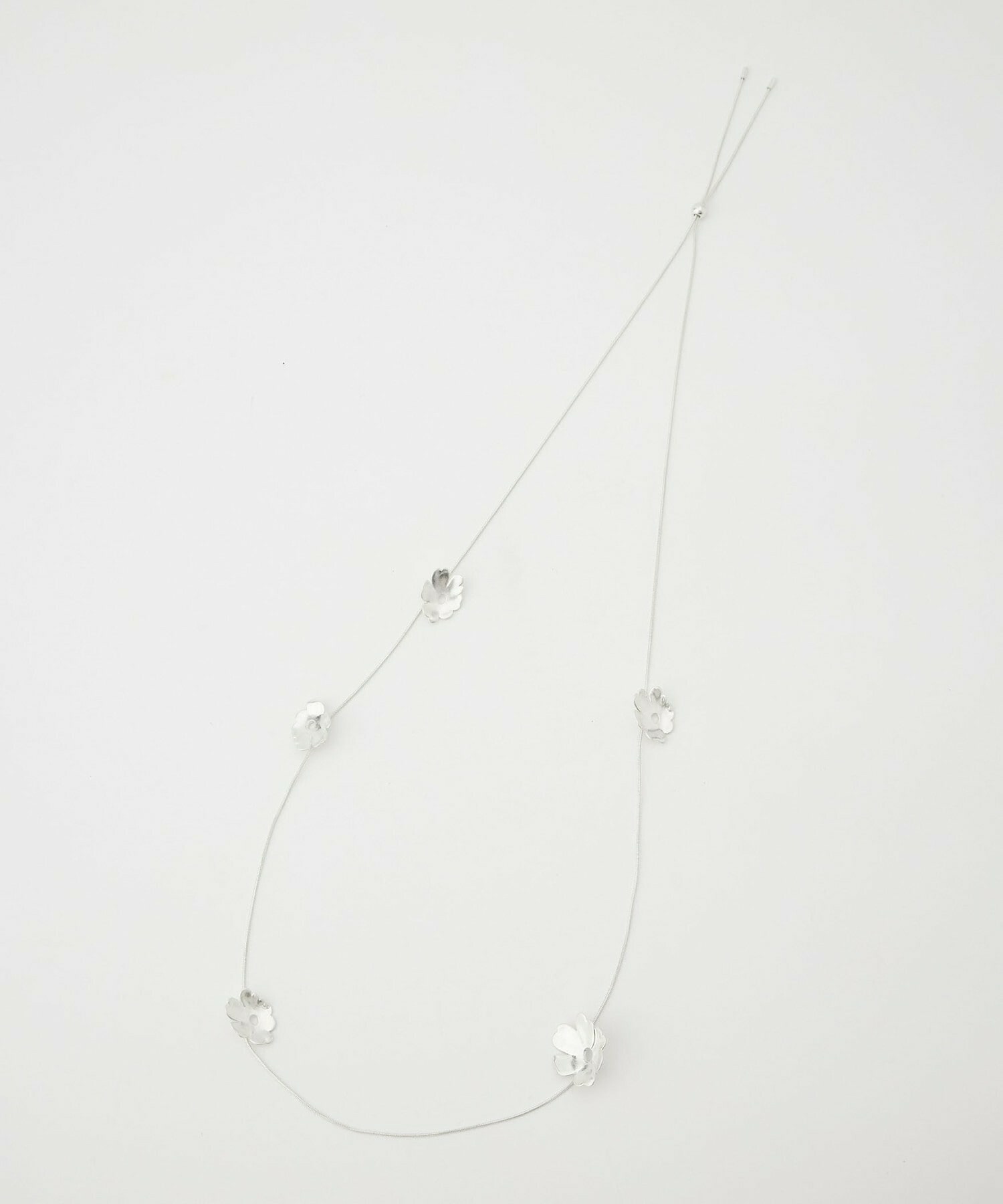 【L'EQUIPE】フラワーネックレス 詳細画像 シルバー 1
