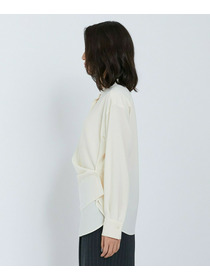 【L'EQUIPE】ドレーピーシャーティングブラウス 詳細画像 ネイビー 18