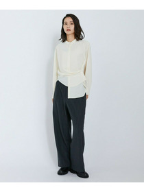 【L'EQUIPE】ドレーピーシャーティングブラウス 詳細画像 ネイビー 2