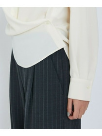 【L'EQUIPE】ドレーピーシャーティングブラウス 詳細画像 ネイビー 20