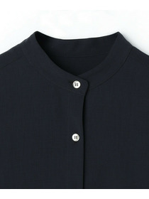 【L'EQUIPE】ドレーピーシャーティングブラウス 詳細画像 ネイビー 23