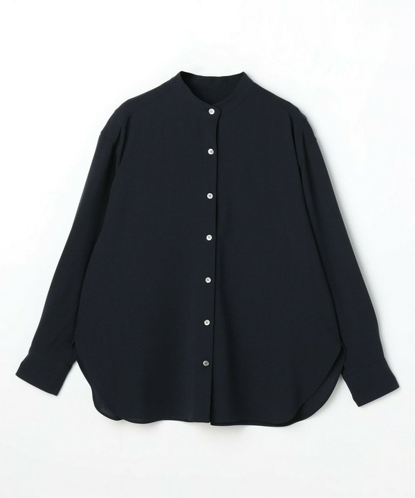 ドレーピーシャーティングブラウス 詳細画像 ネイビー 1