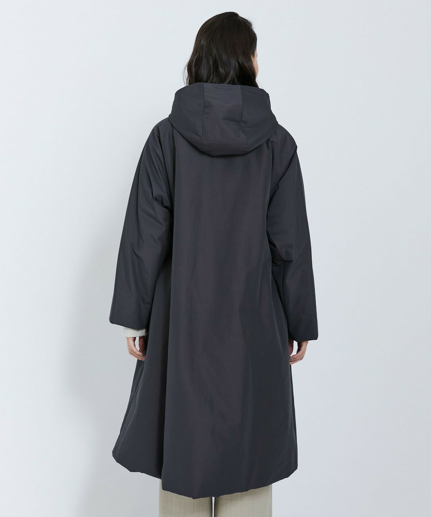 【L'EQUIPE】リサイクルナイロンコットンコート 詳細画像 チャコール 19