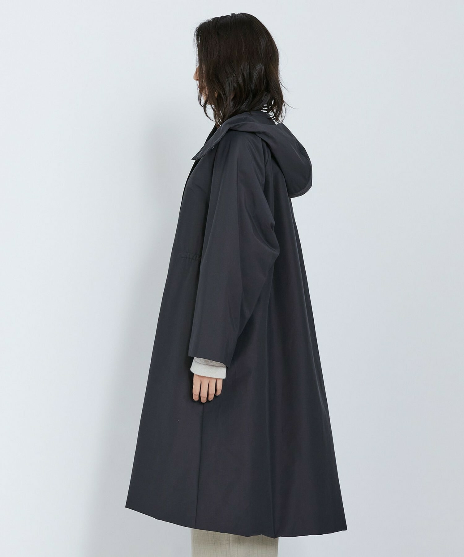 【L'EQUIPE】リサイクルナイロンコットンコート 詳細画像 チャコール 21