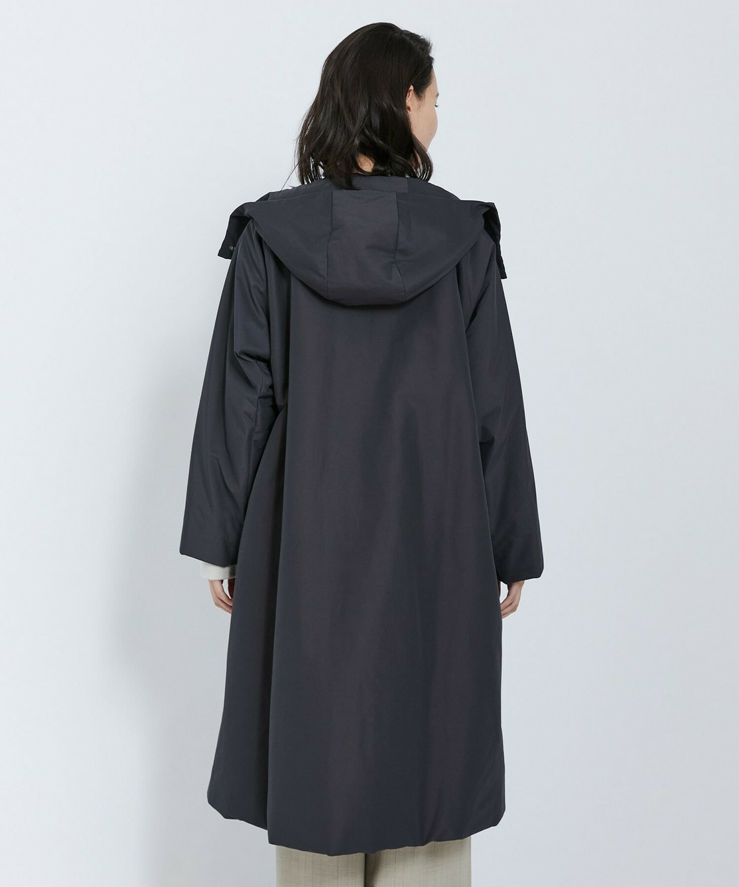 【L'EQUIPE】リサイクルナイロンコットンコート 詳細画像 チャコール 22