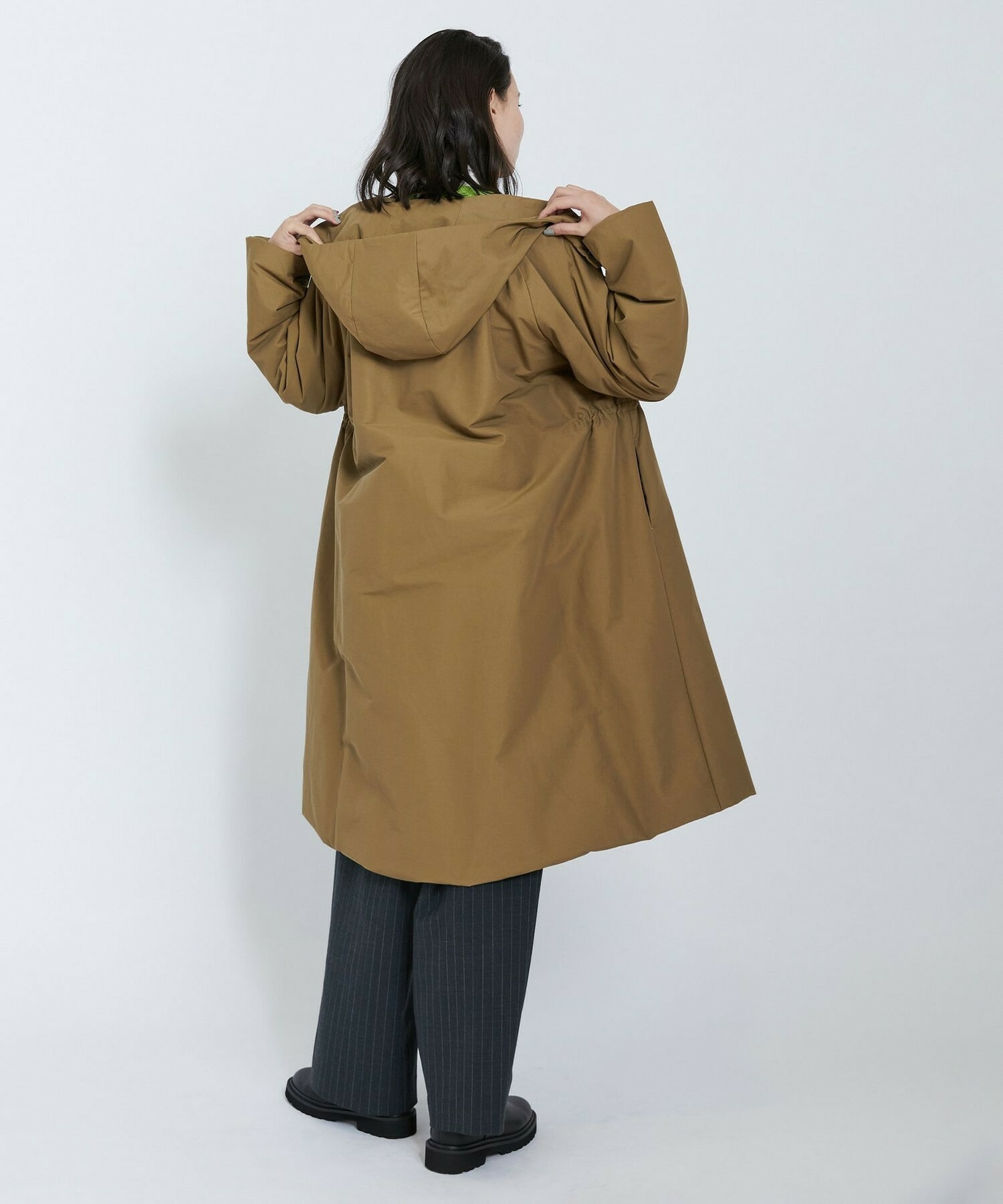 【L'EQUIPE】リサイクルナイロンコットンコート 詳細画像 チャコール 3