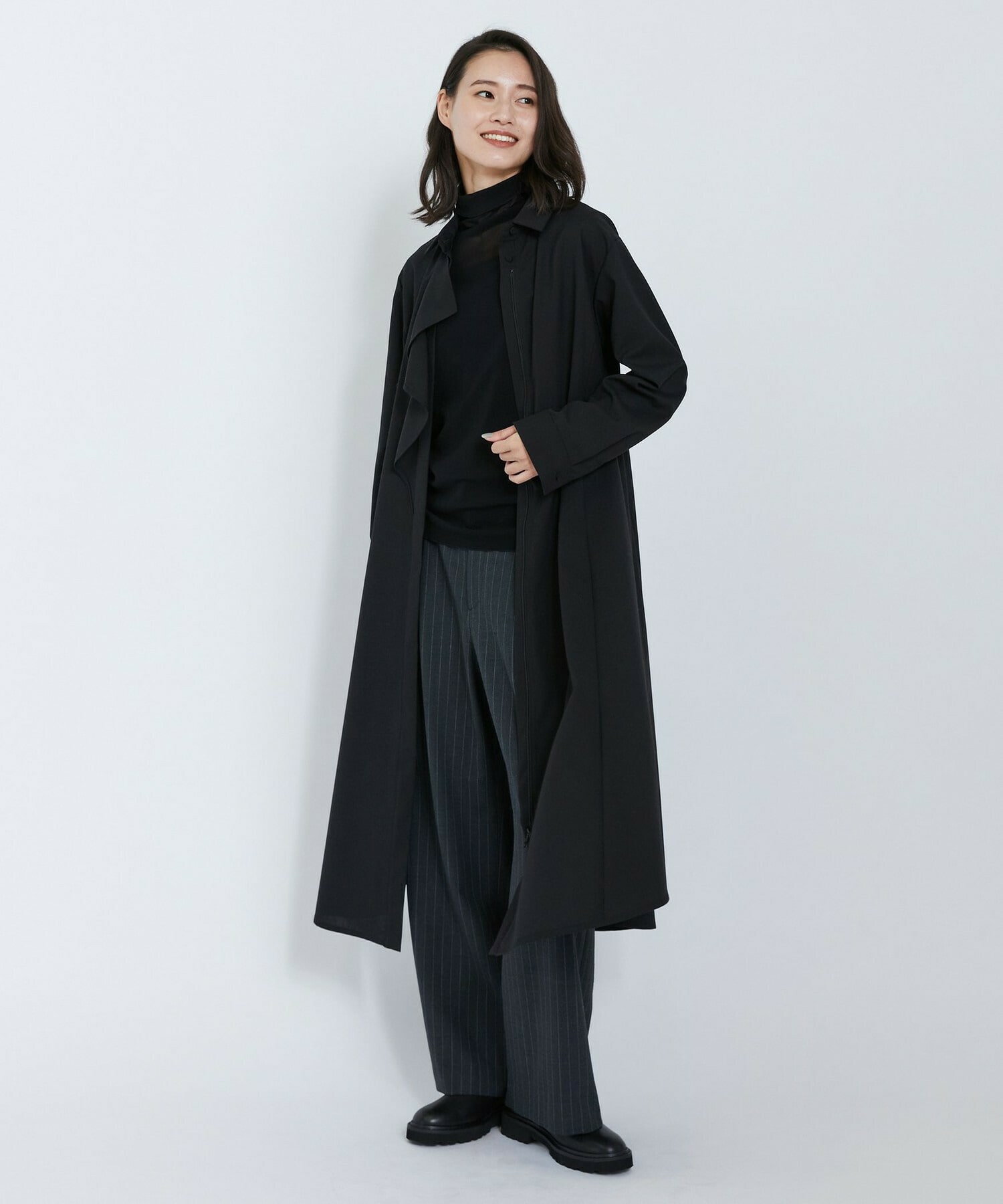 【L'EQUIPE】トロピカルT/Wワンピース 詳細画像 ブラック 1