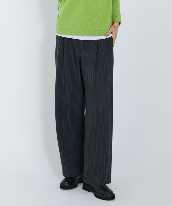 2wayピンストライプパンツ 詳細画像 チャコールグレー 1