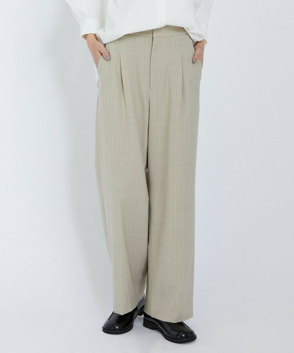 【L'EQUIPE】2wayピンストライプパンツ