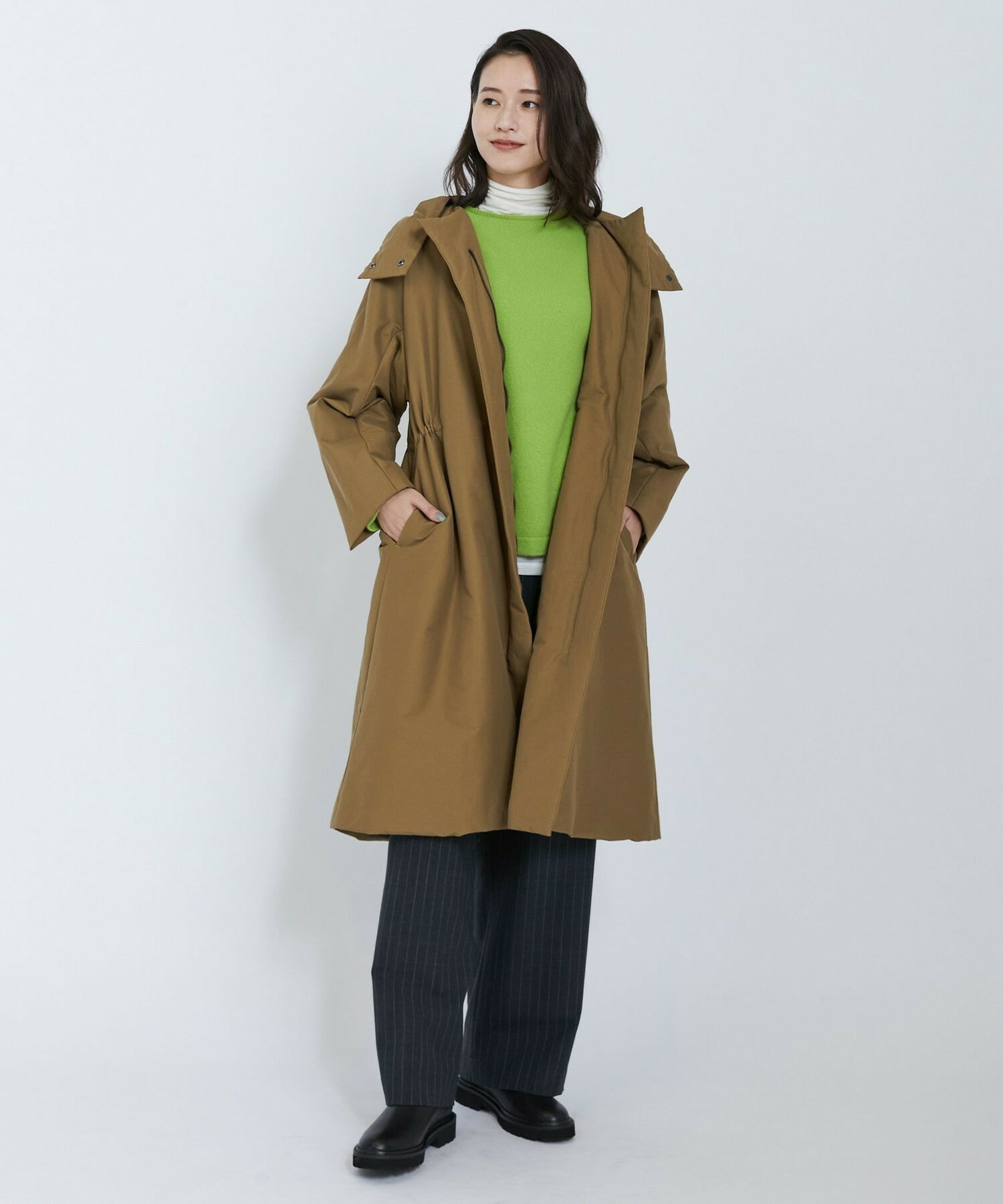 【L'EQUIPE】2wayピンストライプパンツ 詳細画像 チャコールグレー 15