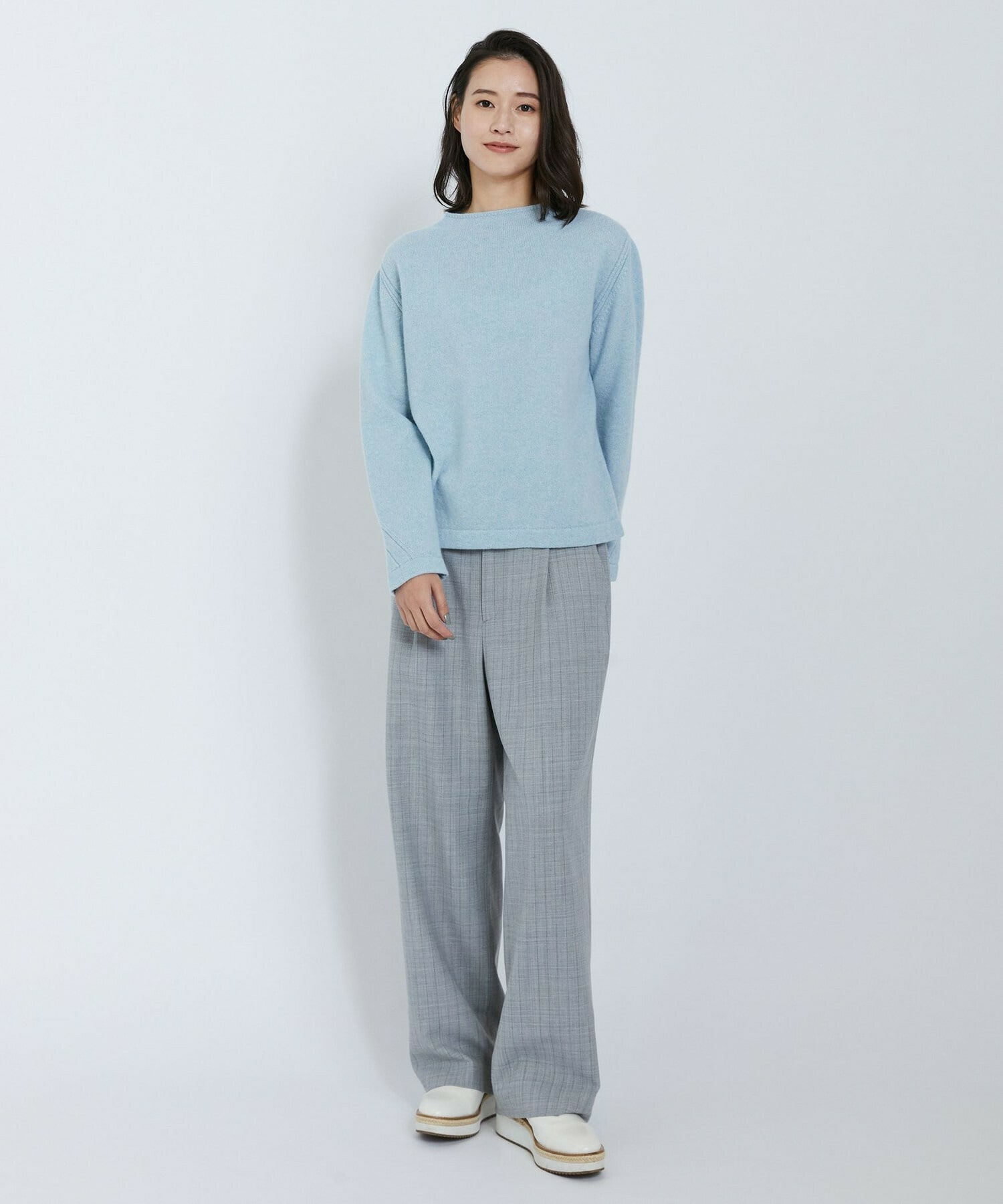 【L'EQUIPE】2wayピンストライプパンツ 詳細画像 チャコールグレー 23