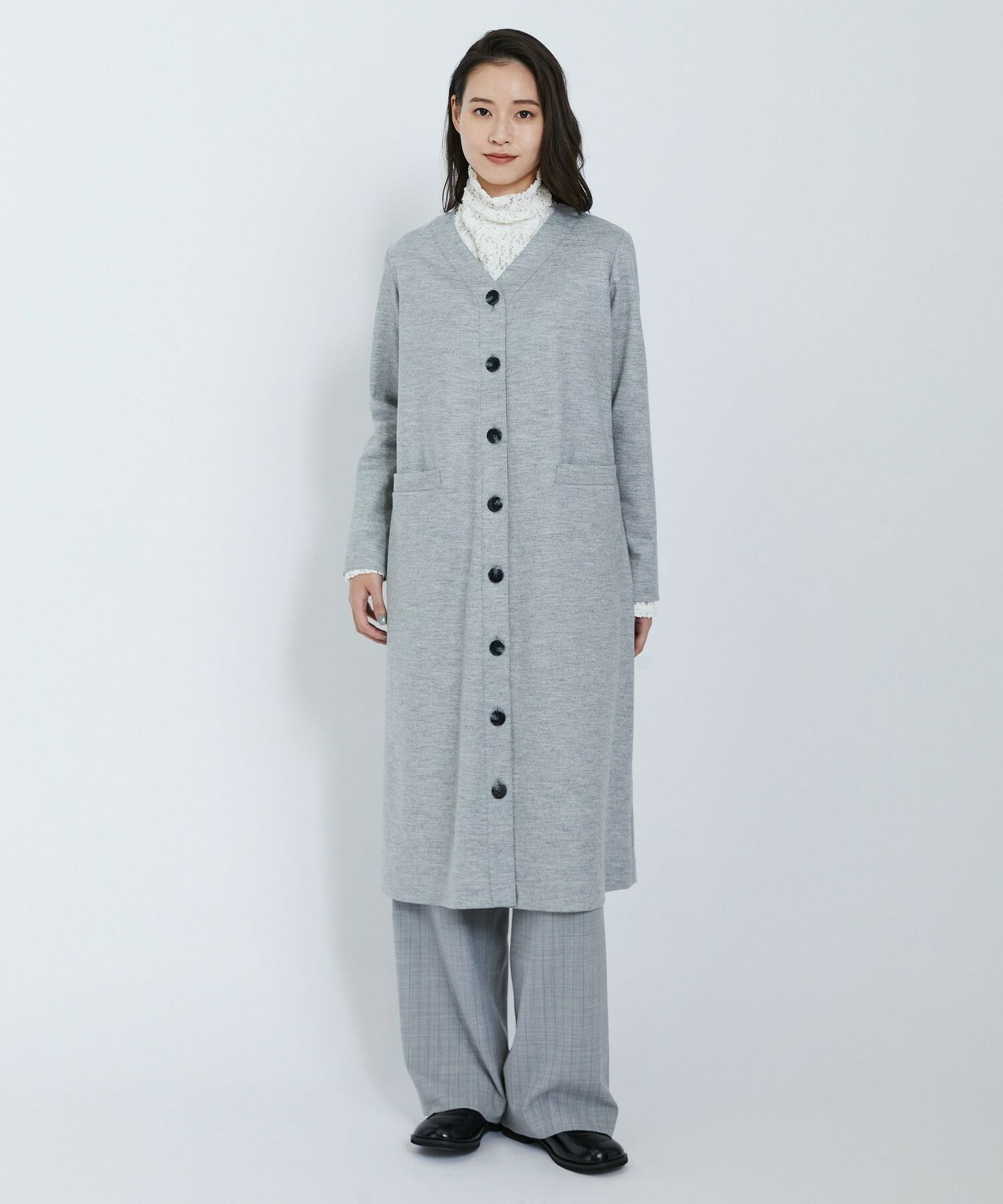 【L'EQUIPE】2wayピンストライプパンツ 詳細画像 チャコールグレー 26