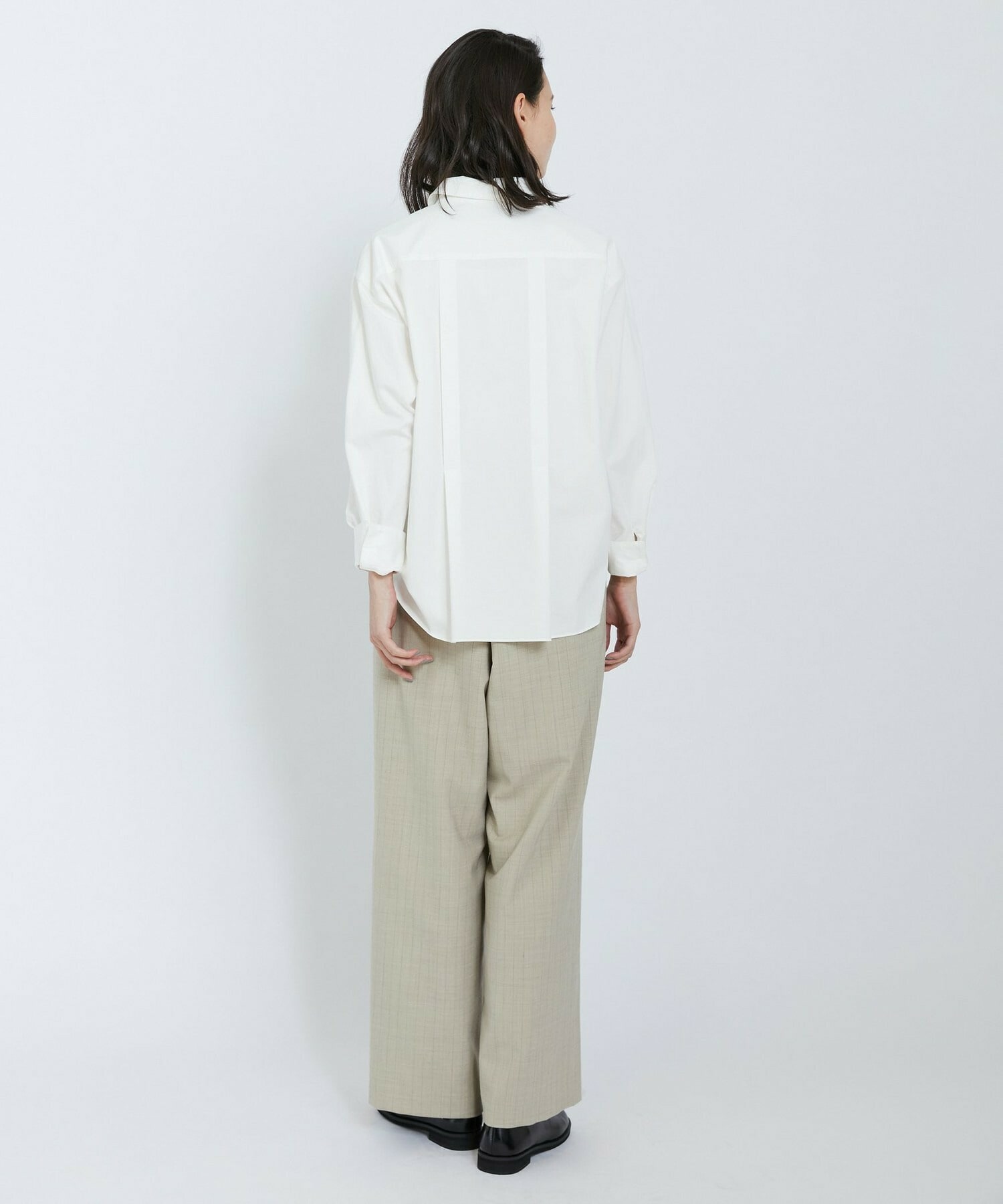 【L'EQUIPE】2wayピンストライプパンツ 詳細画像 チャコールグレー 3