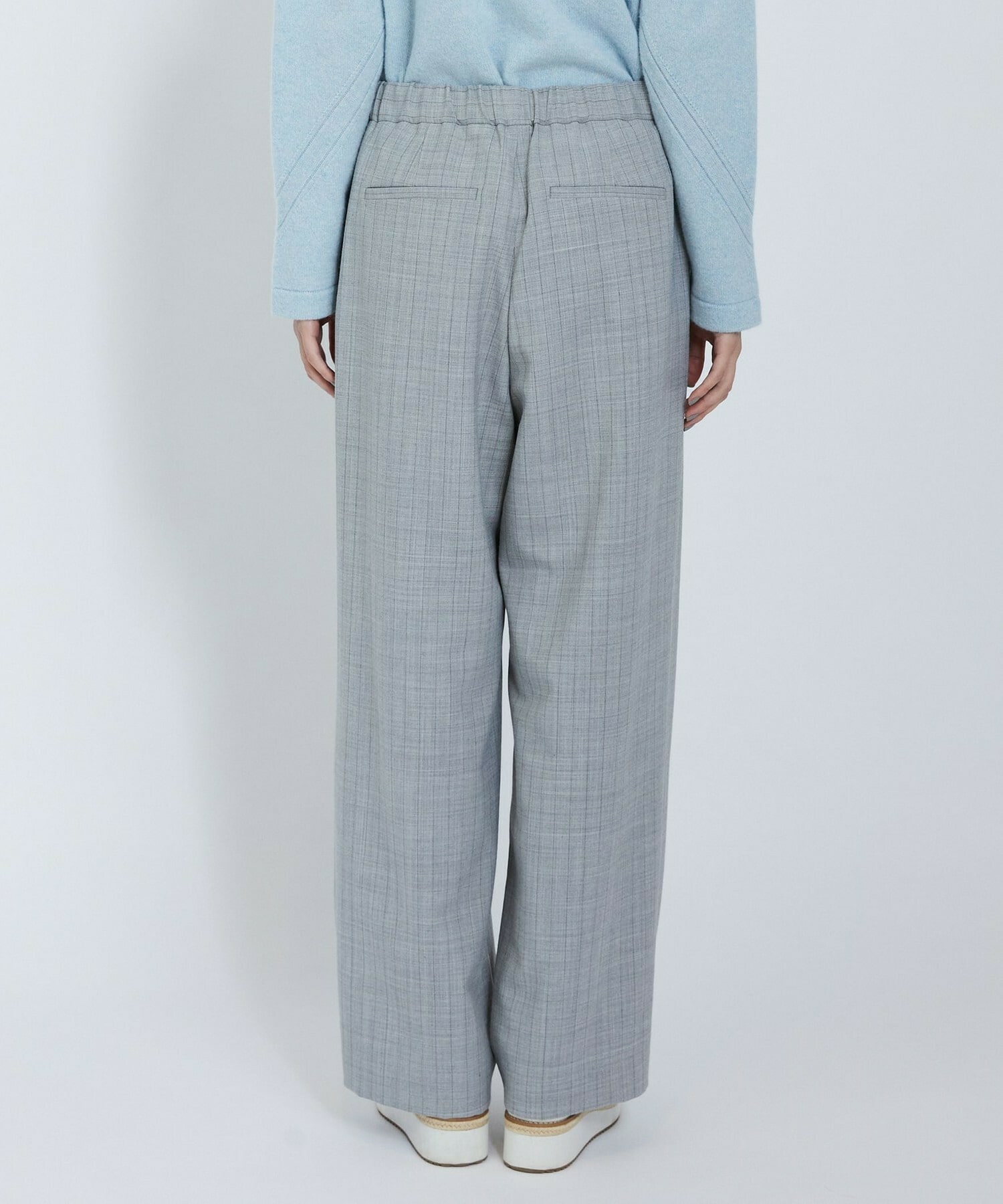 【L'EQUIPE】2wayピンストライプパンツ 詳細画像 チャコールグレー 32