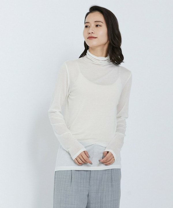 【L'EQUIPE】カシミヤシルクシアージャージカットソー