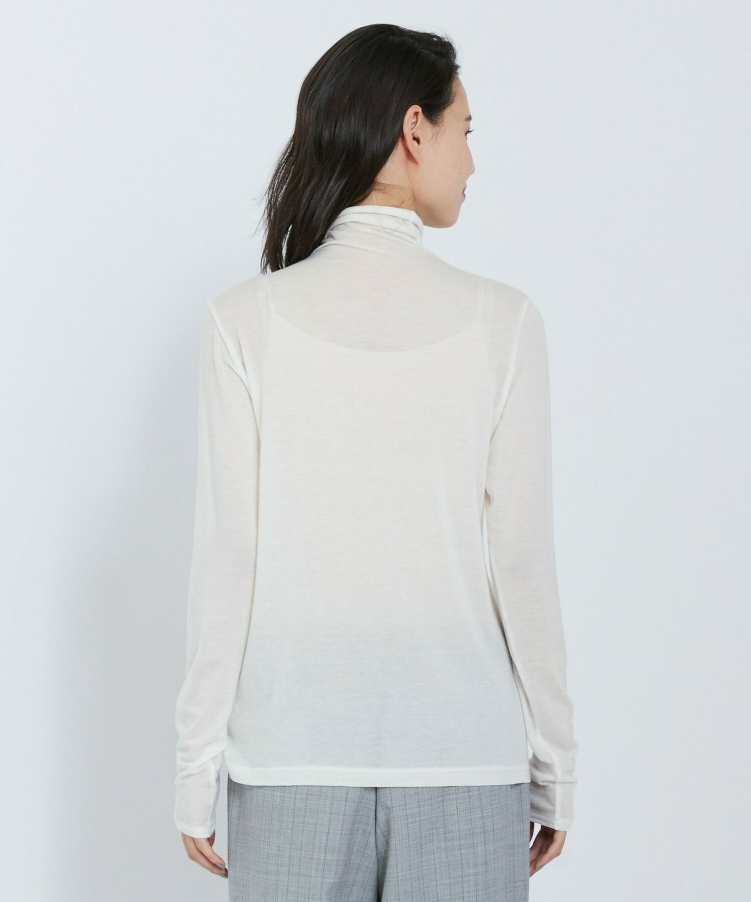 【L'EQUIPE】カシミヤシルクシアージャージカットソー 詳細画像 ブラック 19