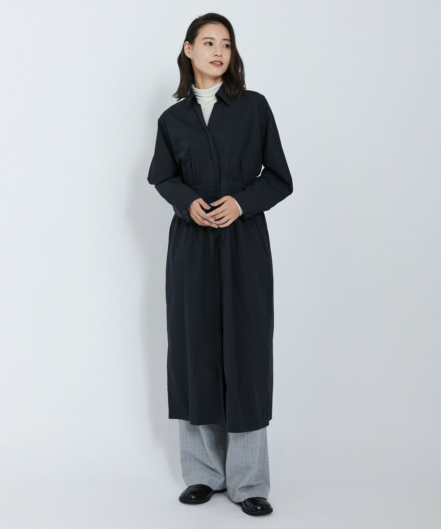 【L'EQUIPE】カシミヤシルクシアージャージカットソー 詳細画像 ブラック 6