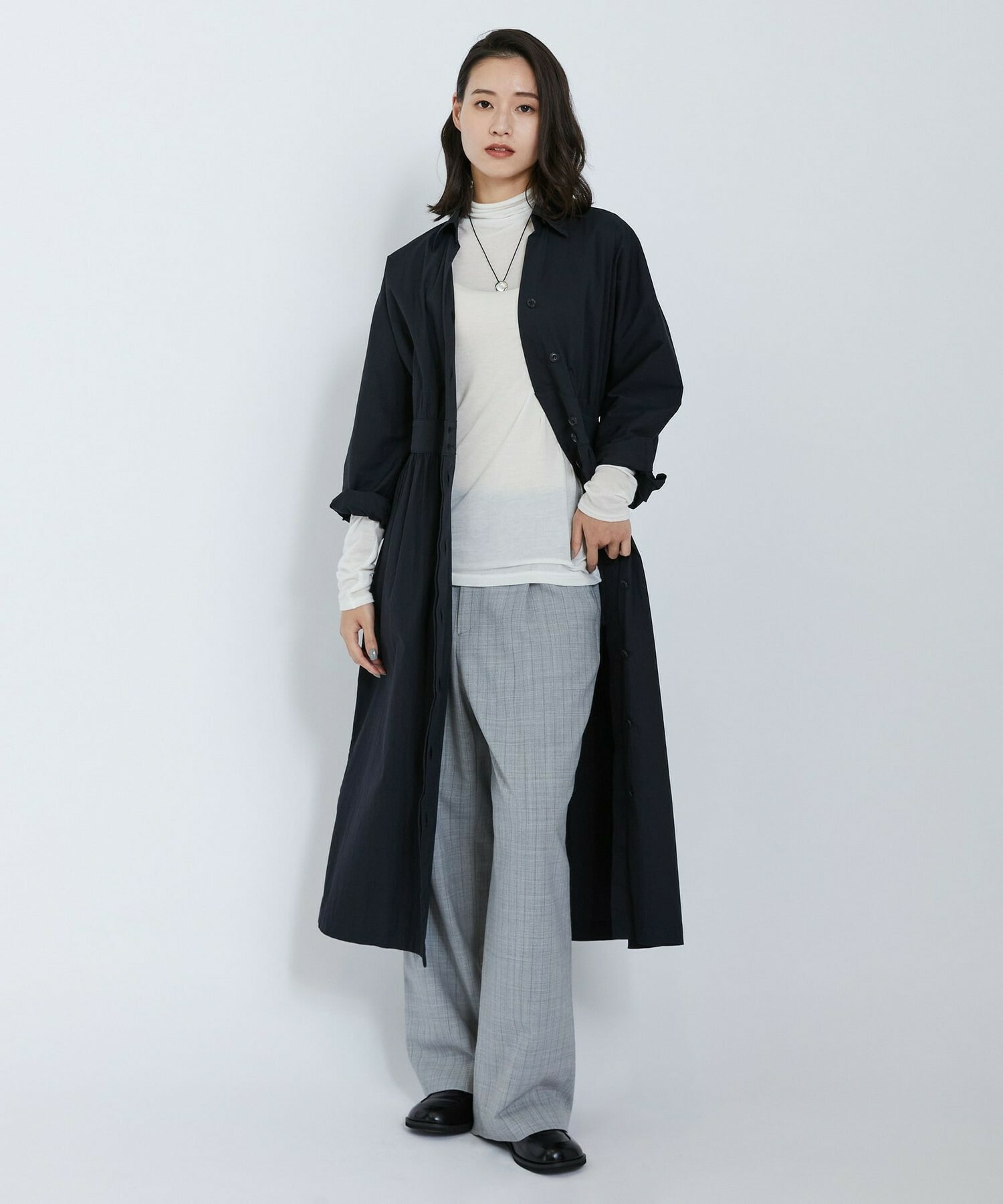 【L'EQUIPE】カシミヤシルクシアージャージカットソー 詳細画像 ブラック 8