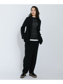 【L'EQUIPE】フラワーレースカットソー 詳細画像 ブラック 2