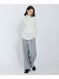 【L'EQUIPE】フラワーレースカットソー 詳細画像 ブラック 22