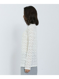 【L'EQUIPE】フラワーレースカットソー 詳細画像 ブラック 28