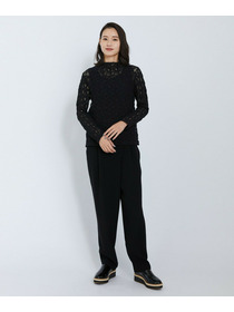 【L'EQUIPE】フラワーレースカットソー 詳細画像 ブラック 5