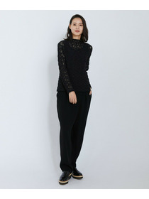 【L'EQUIPE】フラワーレースカットソー 詳細画像 ブラック 7