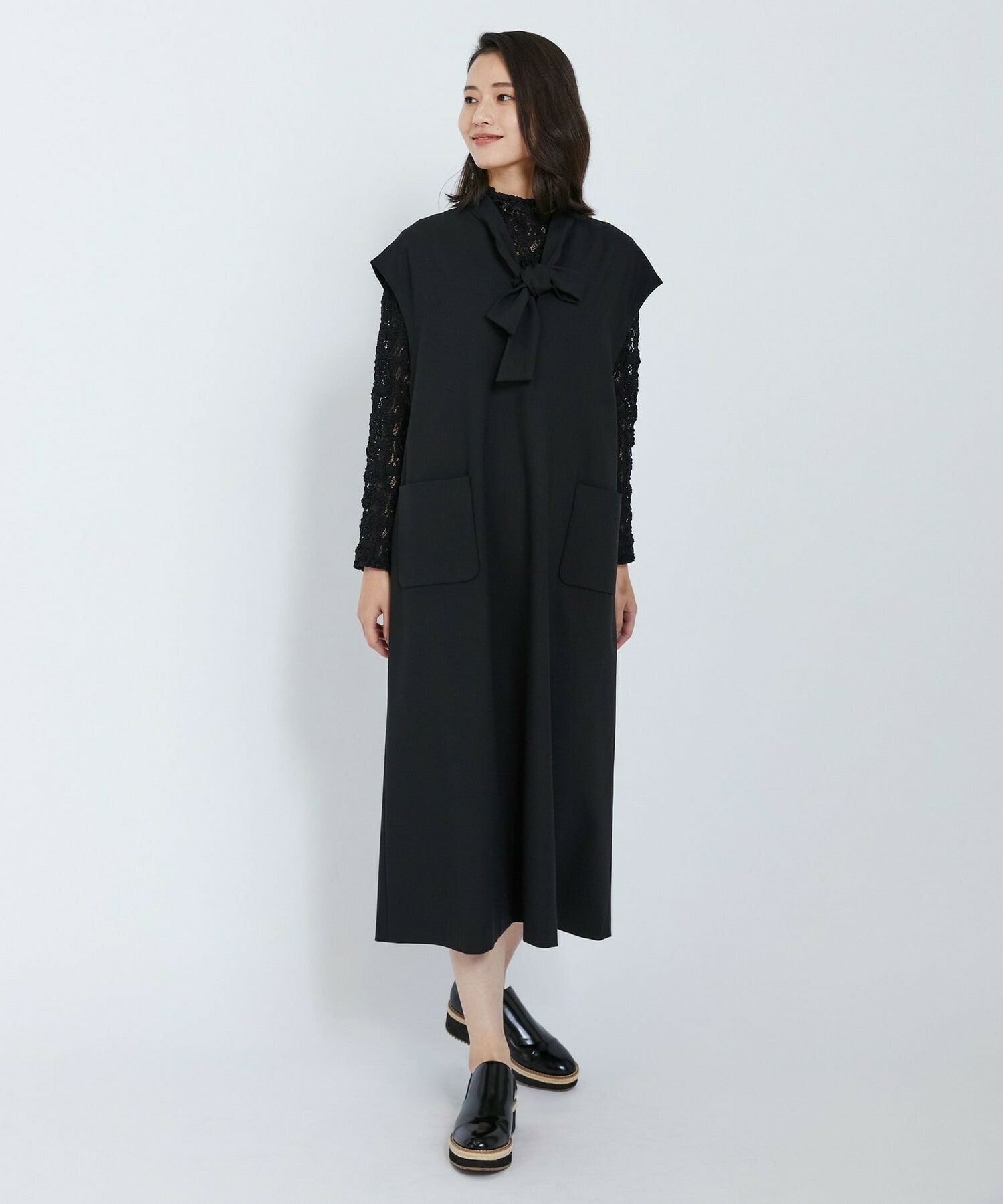 【L'EQUIPE】フラワーレースカットソー 詳細画像 ブラック 11