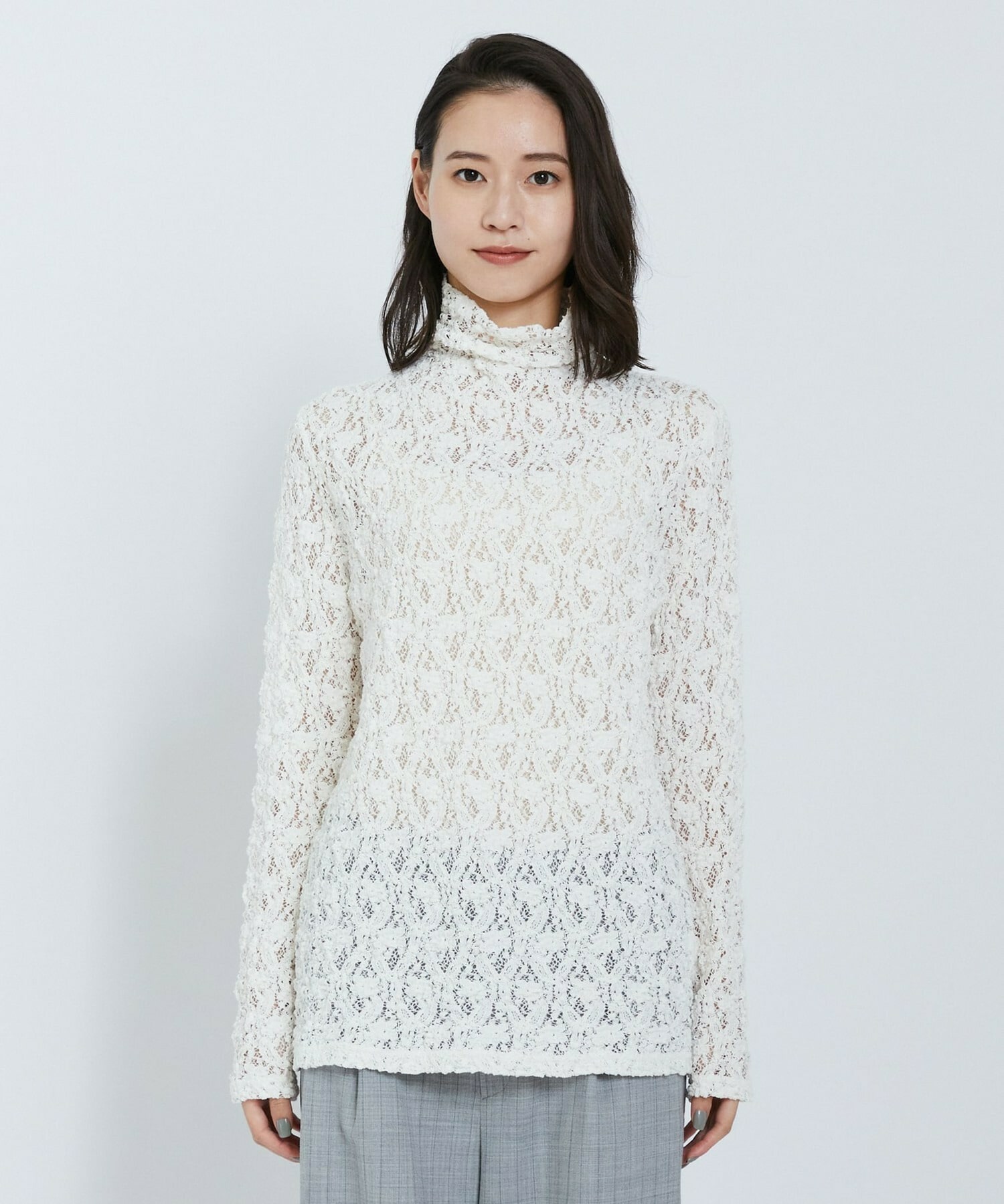 【L'EQUIPE】フラワーレースカットソー 詳細画像 ブラック 27