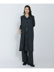 【L'EQUIPE】圧縮スムースワンピース 詳細画像 チャコールグレー 3