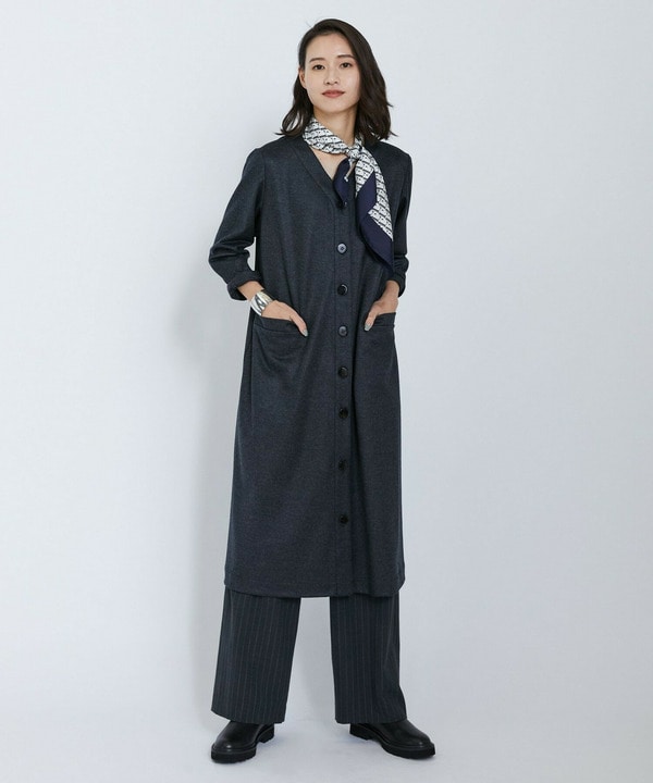 圧縮スムースワンピース 詳細画像 チャコールグレー 1