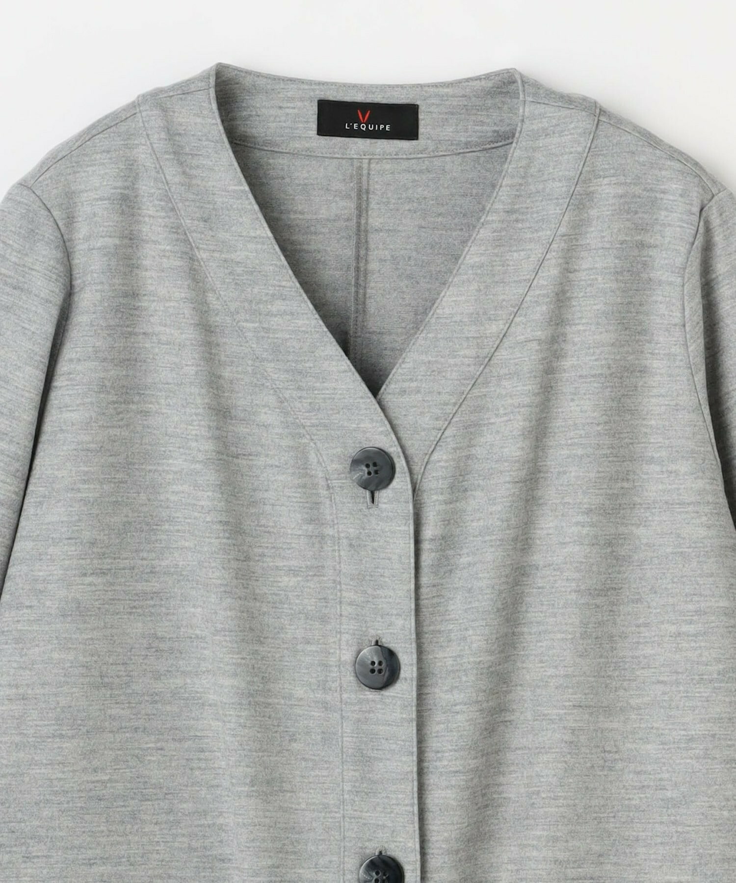 【L'EQUIPE】圧縮スムースワンピース 詳細画像 チャコールグレー 20