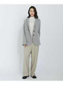 【L'EQUIPE】ウールジャガードニットジャケット 詳細画像 ブラック 10