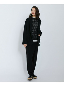 【L'EQUIPE】ウールジャガードニットジャケット 詳細画像 ブラック 5