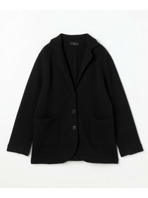 【L'EQUIPE】ウールジャガードニットジャケット 詳細画像 ブラック 6