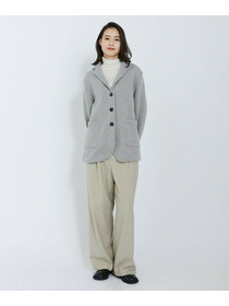 【L'EQUIPE】ウールジャガードニットジャケット 詳細画像 ブラック 7