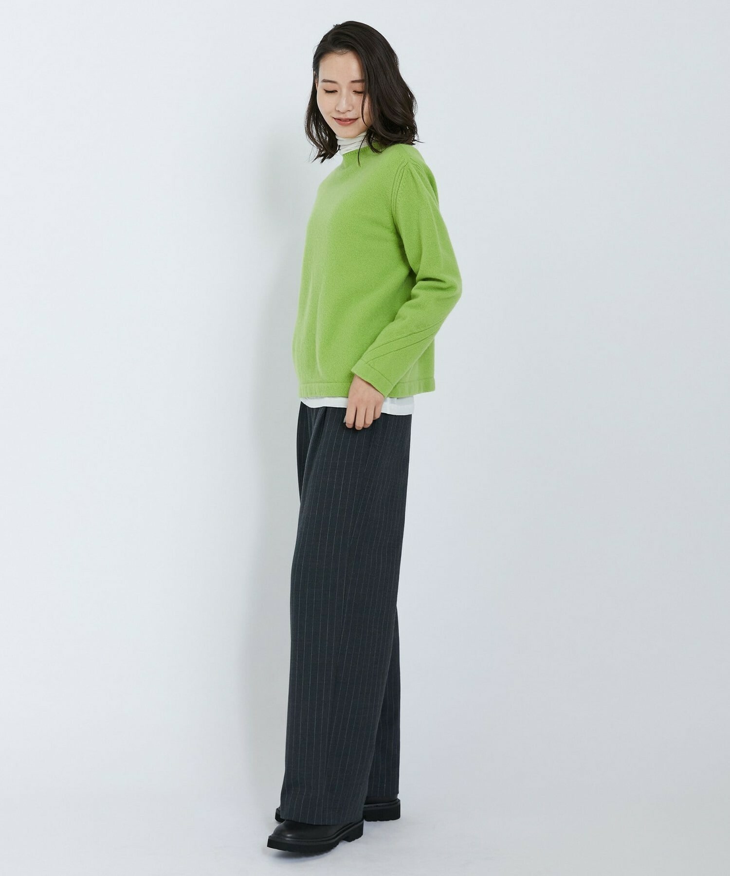 【L'EQUIPE】クーマラムニットプルオーバー 詳細画像 ライム 10