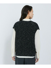 【L'EQUIPE】ラメノットニットジレ 詳細画像 ブラック 11