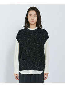 【L'EQUIPE】ラメノットニットジレ 詳細画像 ブラック 9