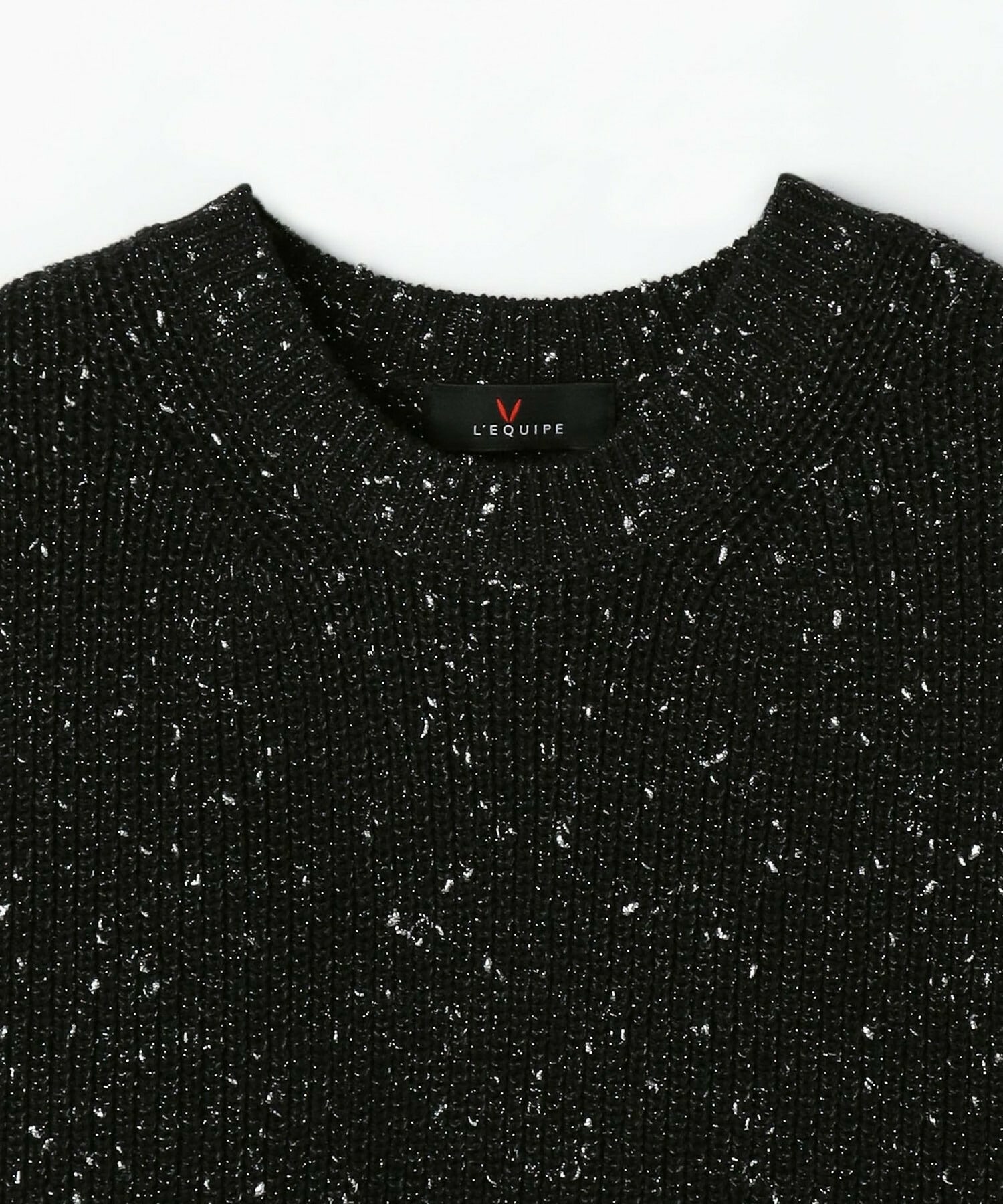 【L'EQUIPE】ラメノットニットジレ 詳細画像 ブラック 13