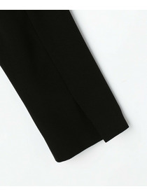 【L'EQUIPE】バックサテンノーカラージャケット 詳細画像 ブラック 12