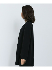 【L'EQUIPE】バックサテンノーカラージャケット 詳細画像 ブラック 7