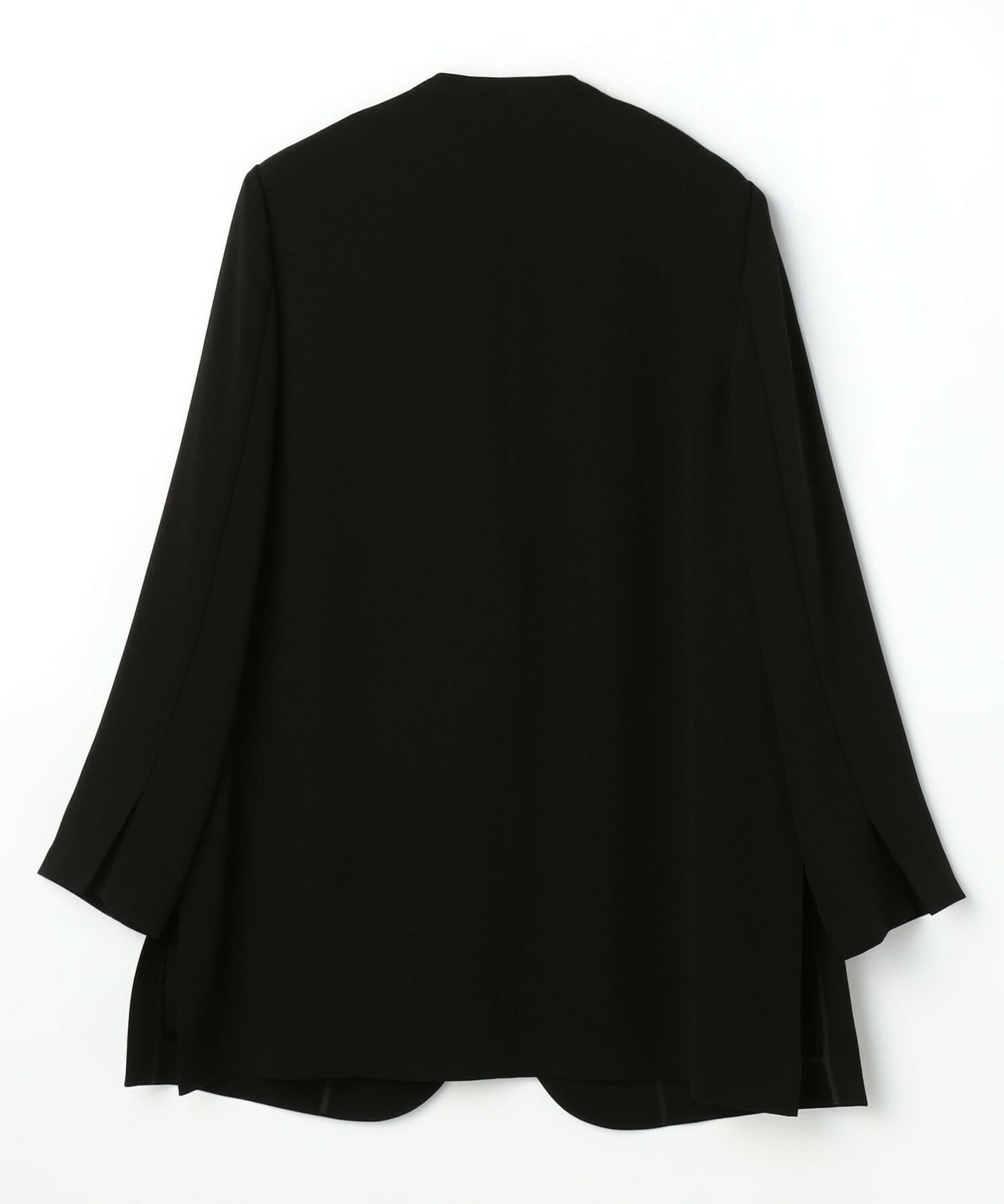 【L'EQUIPE】バックサテンノーカラージャケット 詳細画像 ブラック 10