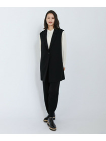 【L'EQUIPE】バックサテンテーラードカラージレ 詳細画像 ブラック 3