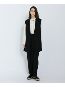 【L'EQUIPE】バックサテンテーラードカラージレ 詳細画像 ブラック 4