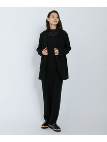 【L'EQUIPE】バックサテンラップテーパードパンツ 詳細画像 ブラック 11